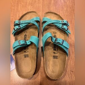 NEW Birkenstock Turquoise Franca Sandal L9/EU40N